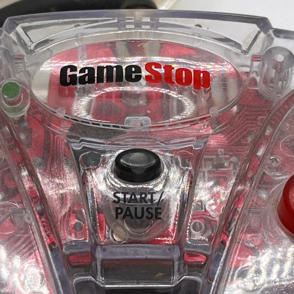 GameStop GameCube Controller Unisex Clear Pre-Owned Wired Clear‎ Shell